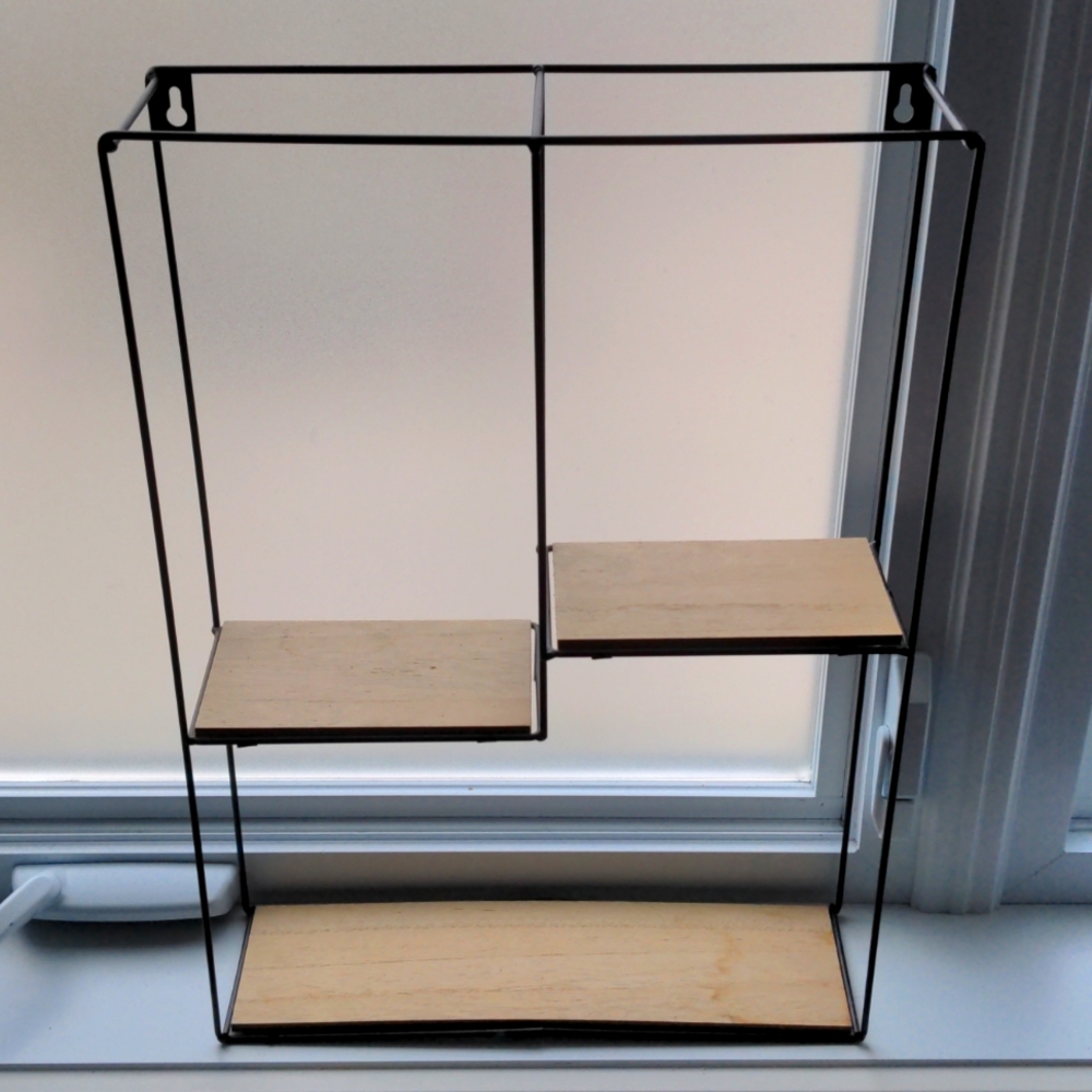 Geometric wall shelf